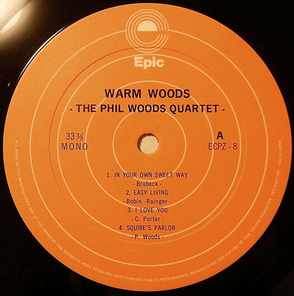 The Phil Woods Quartet - Warm Woods (Vinyl, LP, Album, Limited Edit...