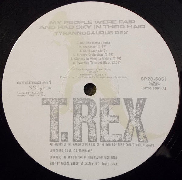 Tyrannosaurus Rex - My People Were Fair And Had Sky In Their Hair... But Now They're Content To Wear Stars On Their Brows (Vinyl, LP, Album, Reissue) Very Good Plus (VG+) / Very Good Plus (VG+)