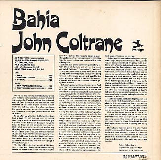 John Coltrane - Bahia (Vinyl, LP, Album, Stereo, Reissue) Very Good (VG) / Poor (P)