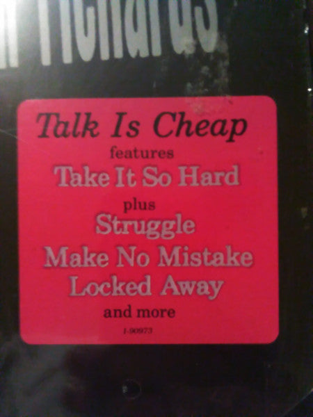 Keith Richards - Talk Is Cheap (Vinyl, LP, Album) Very Good (VG) / Very Good Plus (VG+)