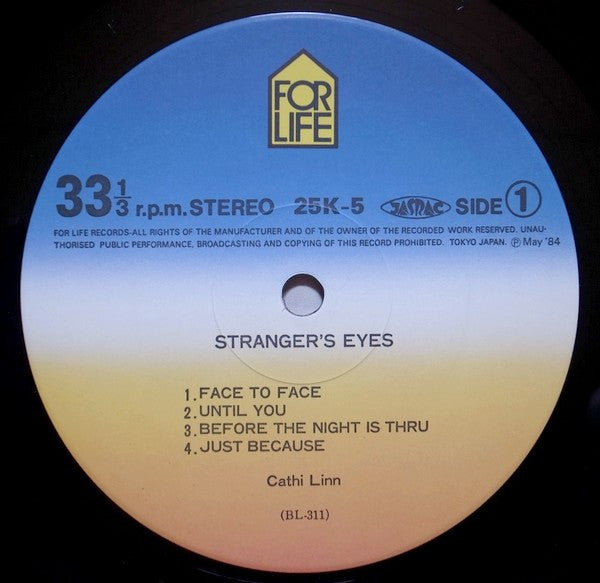 Cathi Linn - Stranger's Eyes (Vinyl, LP, Album) Near Mint (NM or M-) / Very Good Plus (VG+)