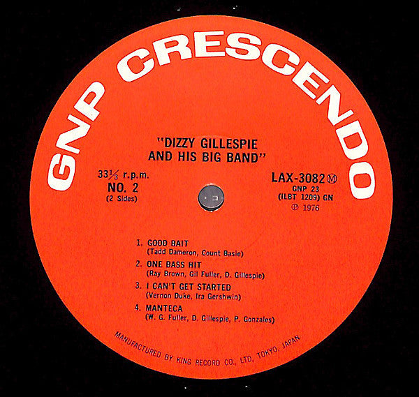 Dizzy Gillespie Big Band - In Concert (Vinyl, LP, Album, Reissue, M...
