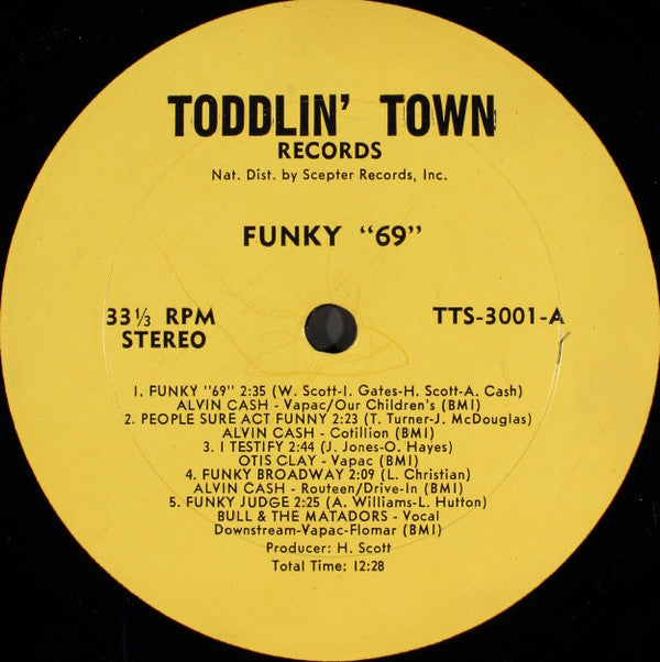 Various - Funky '69 (Vinyl, LP, Compilation, Stereo) Very Good (VG) / Fair (F)