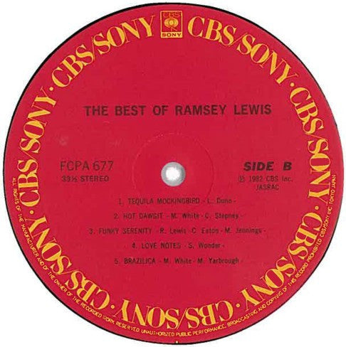 Ramsey Lewis - The Best Of Ramsey Lewis (Vinyl, LP, Compilation) Very Good Plus (VG+) / Very Good (VG)