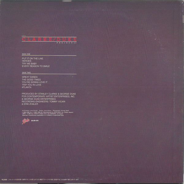 Stanley Clarke/George Duke - The Clarke / Duke Project II (Vinyl, A...
