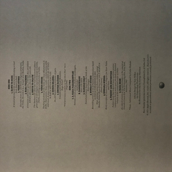 Ravi Shankar - Raga (Vinyl, LP, Album) Very Good Plus (VG+) / Very Good Plus (VG+)