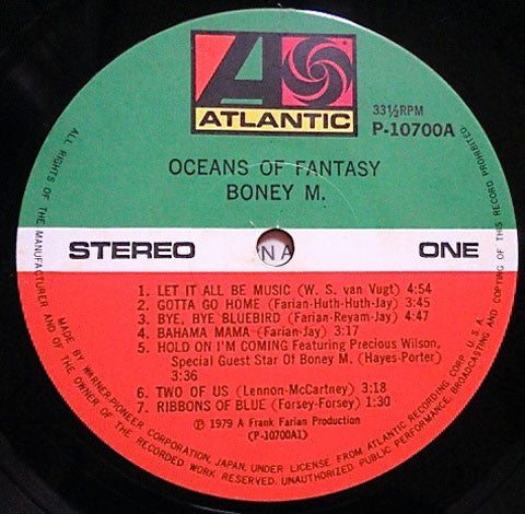 Boney M. - Oceans Of Fantasy (Vinyl, LP, Album)