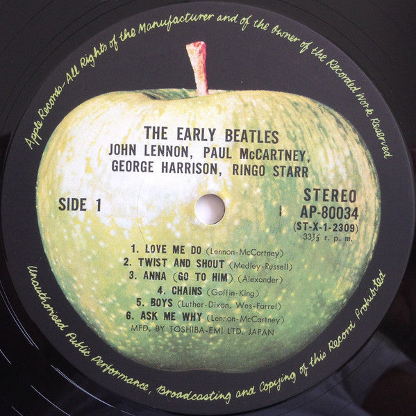 The Beatles - The Early Beatles (Vinyl, LP, Album, Compilation, Rei...