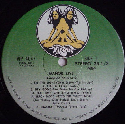 Steve York's Camelo Pardalis - Manor Live (Vinyl, LP, Album, Reissue) Very Good Plus (VG+) / Very Good Plus (VG+)