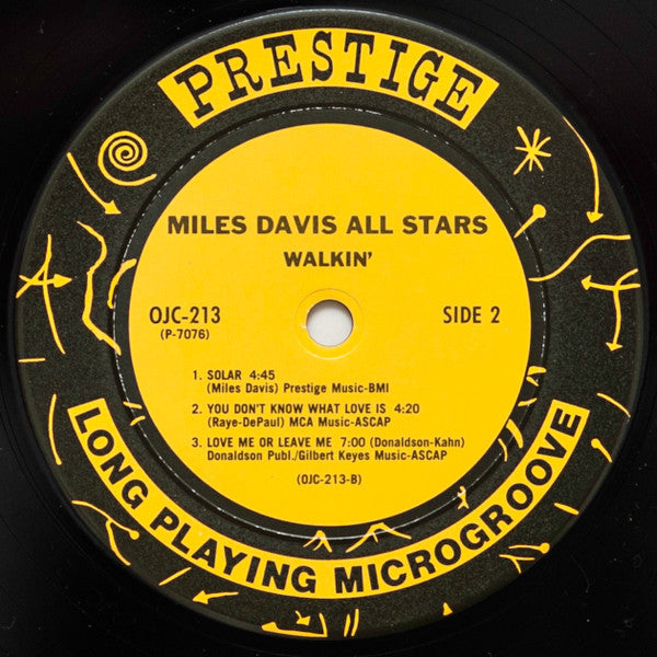 Miles Davis All Stars - Walkin' (Vinyl, LP, Album, Compilation, Rei...