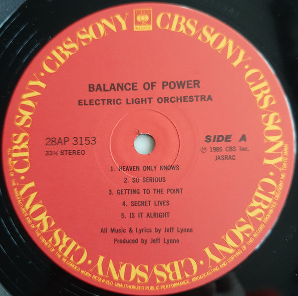 Electric Light Orchestra - Balance Of Power (Vinyl, LP, Album)