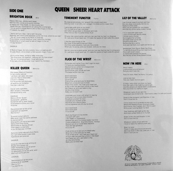 Queen - Sheer Heart Attack (Vinyl, LP, Album, Reissue)