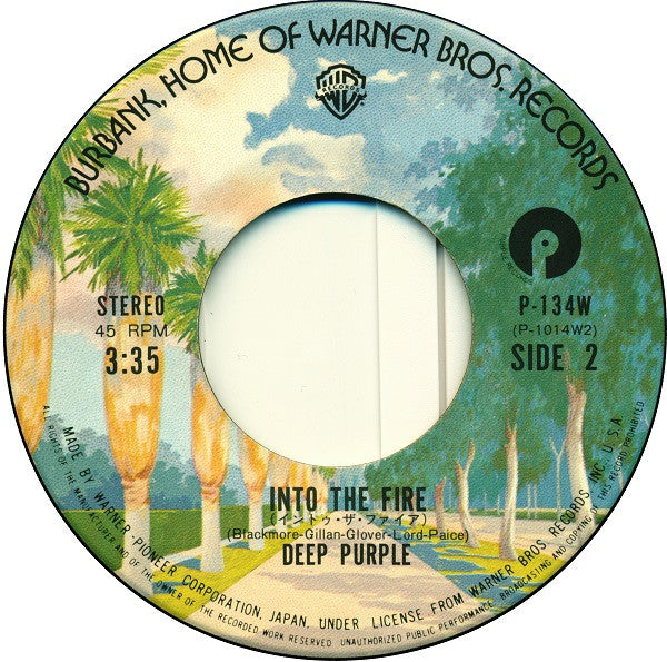 Deep Purple - Black Night (Vinyl, 7", 45 RPM, Reissue, Stereo) Very Good Plus (VG+) / Very Good (VG)