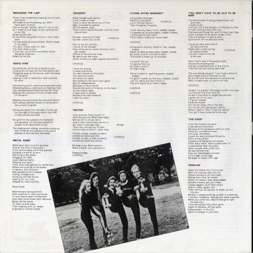 Judas Priest - British Steel (Vinyl, LP, Album) Near Mint (NM or M-) / Very Good Plus (VG+)