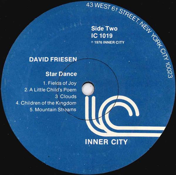 David Friesen - Star Dance (Vinyl, LP, Album) Very Good Plus (VG+) / Very Good Plus (VG+)