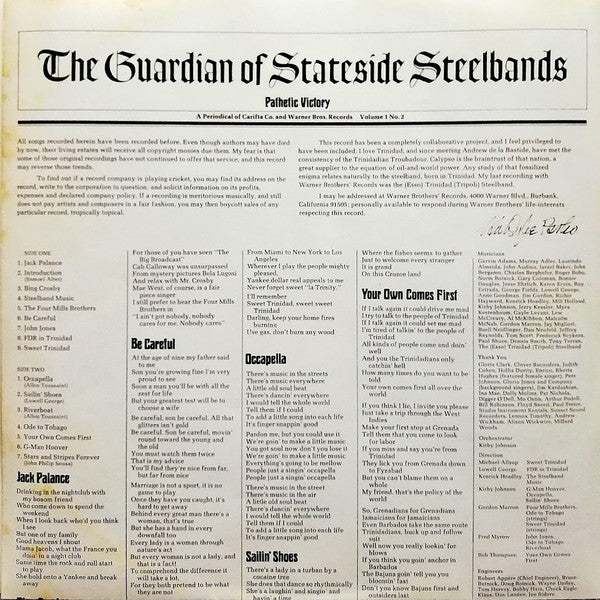 Van Dyke Parks - Discover America (Vinyl, LP, Album) Very Good Plus (VG+) / Good Plus (G+)
