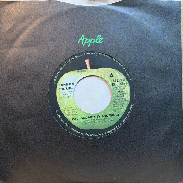 Wings (2) - Band On The Run / Nineteen Hundred And Eighty Five (Vinyl, 7", 45 RPM, Single) Very Good (VG) / Good Plus (G+)