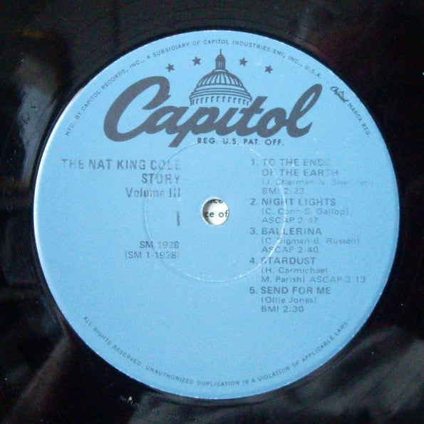 Nat King Cole - The Nat King Cole Story: Volume 3 (Vinyl, LP, Reissue, Compilation) Very Good (VG) / Very Good (VG)