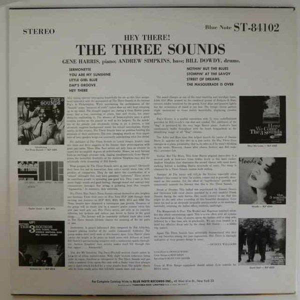 The Three Sounds - Hey There! (Vinyl, LP, Album, Reissue, Stereo) Near Mint (NM or M-) / Near Mint (NM or M-)