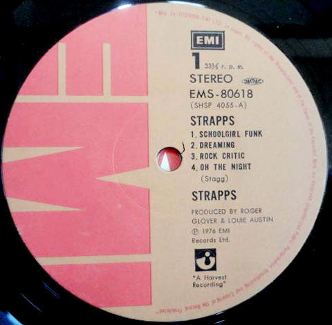 Strapps - Strapps (Vinyl, LP, Album) Very Good Plus (VG+) / Very Good Plus (VG+)