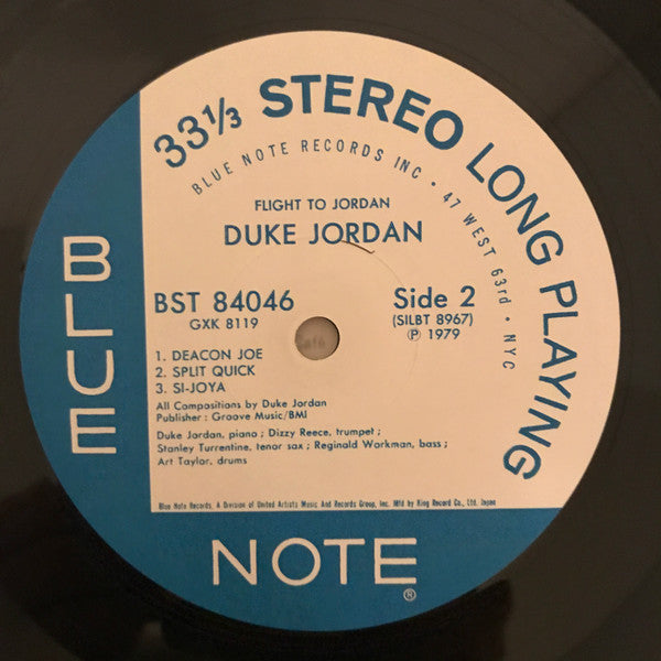 Duke Jordan - Flight To Jordan (Vinyl, LP, Album, Stereo, Reissue)