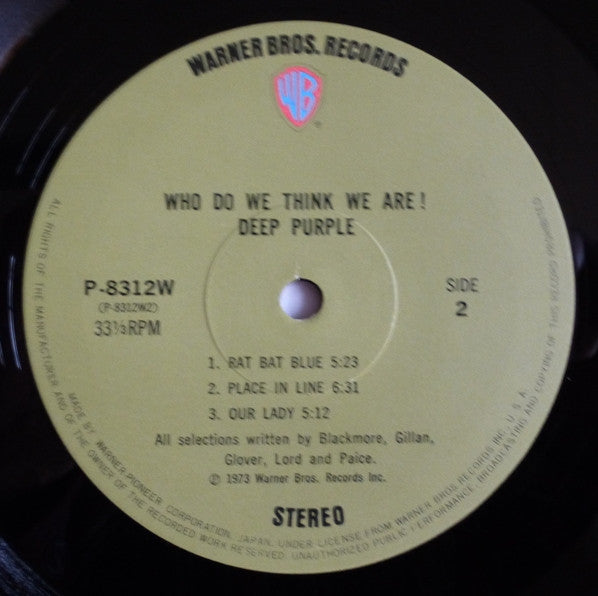 Deep Purple - Who Do We Think We Are (Vinyl, LP, Album, Stereo)