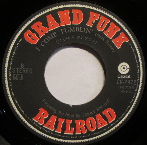 Grand Funk Railroad - Footstompin' Music (Vinyl, 7", 45 RPM, Single, Stereo) Very Good Plus (VG+) / Very Good Plus (VG+)