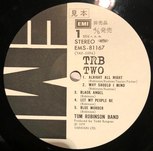 Tom Robinson Band - TRB Two (Vinyl, LP, Album) Near Mint (NM or M-) / Very Good Plus (VG+)