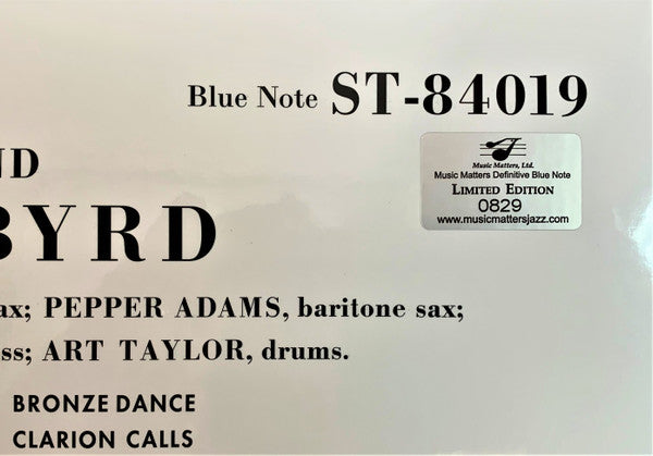 Donald Byrd - Byrd In Hand (2xVinyl, 12", 45 RPM, Limited Edition, Numbered, Reissue, Remastered, Stereo) Very Good Plus (VG+) / Near Mint (NM or M-)