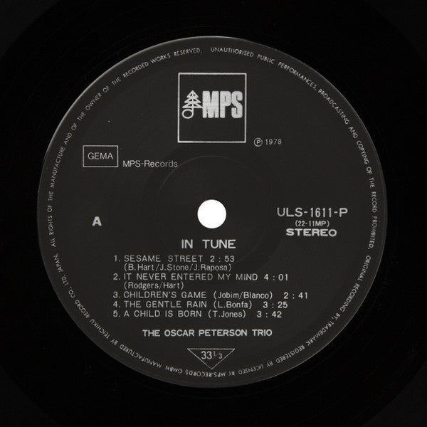 The Oscar Peterson Trio - In Tune (Vinyl, LP, Album)