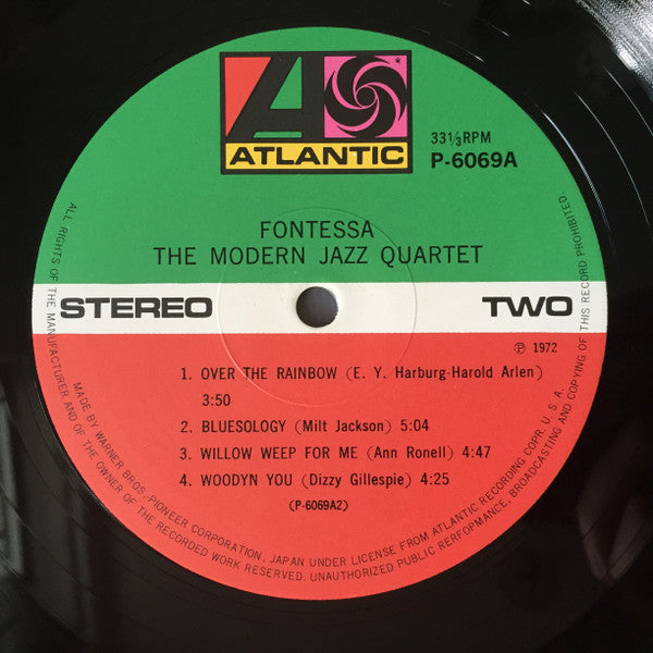 The Modern Jazz Quartet - Fontessa (Vinyl, LP, Album, Reissue, Stereo)