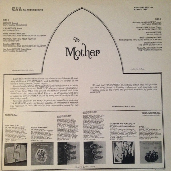 Various - To Mother (Vinyl, LP, Compilation, Repress) Good Plus (G+) / Very Good (VG)