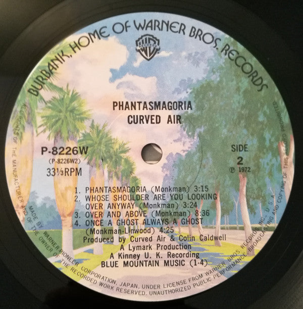 Curved Air - Phantasmagoria (Vinyl, LP, Album, Reissue, Stereo) Very Good Plus (VG+) / Very Good Plus (VG+)