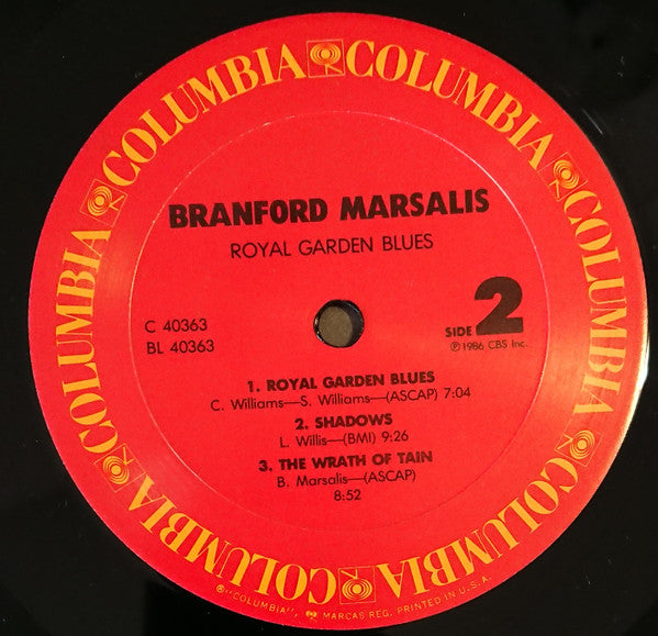Branford Marsalis - Royal Garden Blues (Vinyl, LP, Album) Good Plus (G+) / Very Good (VG)