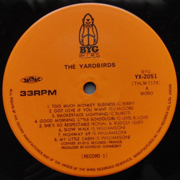 The Yardbirds - The Yardbirds (Vinyl, LP, Compilation, Mono)