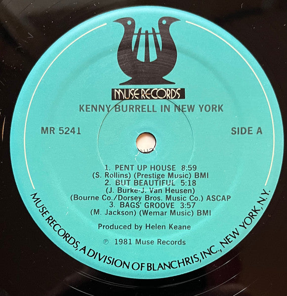 Kenny Burrell - In New York (Vinyl, LP, Album) Very Good (VG) / Very Good (VG)