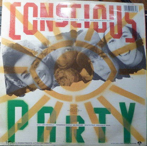 Ziggy Marley And The Melody Makers - Conscious Party (Vinyl, LP, Album) Very Good (VG) / Very Good Plus (VG+)
