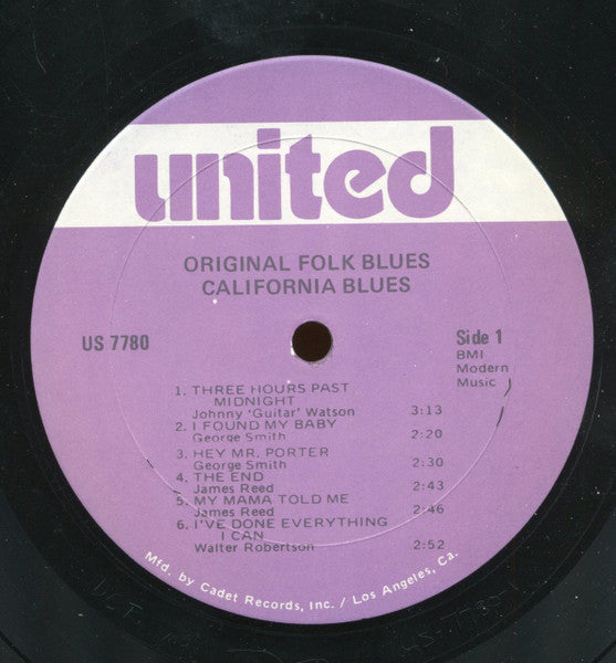 Various - California Blues (Vinyl, LP, Compilation, Reissue) Very Good (VG) / Very Good (VG)