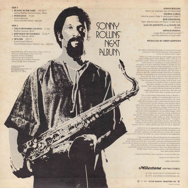 Sonny Rollins - Next Album (Vinyl, LP, Album)