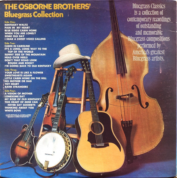 The Osborne Brothers - The Osborne Brothers' Bluegrass Collection (2xVinyl, LP, Album, Stereo) Very Good Plus (VG+) / Good Plus (G+)