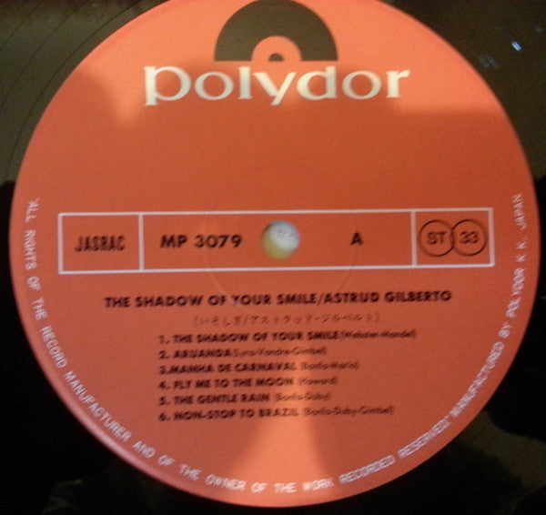 Astrud Gilberto - The Shadow Of Your Smile (Vinyl, LP, Album) Very Good (VG) / Good Plus (G+)