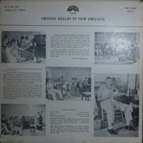 Orange Kellin - Orange Kellin In New Orleans (Vinyl, LP, Album) Mint (M) / Very Good (VG)