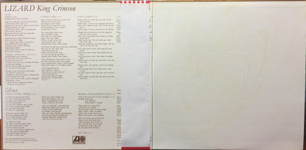 King Crimson - Lizard (Vinyl, LP, Album, Reissue, Stereo) Near Mint (NM or M-) / Very Good Plus (VG+)