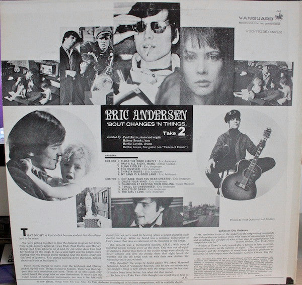 Eric Andersen (2) - 'Bout Changes 'N Things, Take 2 (Vinyl, LP, Album, Reissue, Stereo) Very Good (VG) / Fair (F)