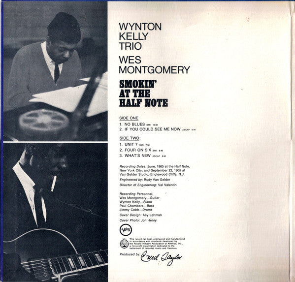 Wynton Kelly Trio - Smokin' At The Half Note (Vinyl, LP, Album, Ste...