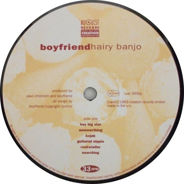 Boyfriend - Hairy Banjo (Vinyl, LP, Album) Good Plus (G+) / Very Good (VG)