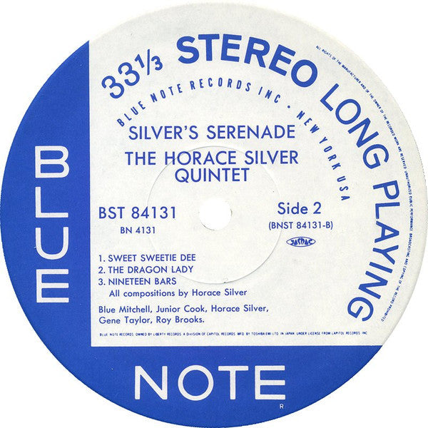 The Horace Silver Quintet - Silver's Serenade (Vinyl, LP, Album, Limited Edition, Reissue, Stereo) Near Mint (NM or M-) / Near Mint (NM or M-)