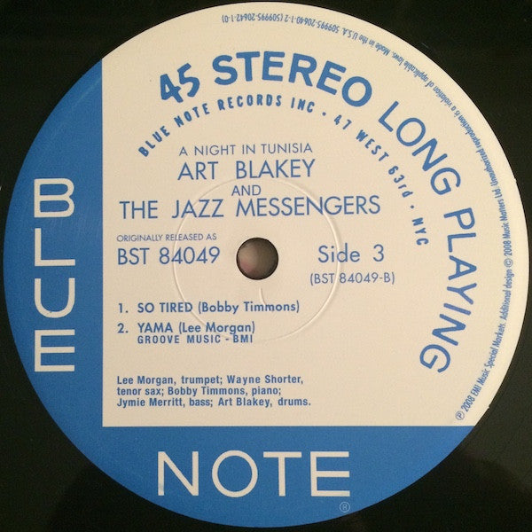 Art Blakey & The Jazz Messengers - A Night In Tunisia (2xVinyl, 12", 45 RPM, Album, Limited Edition, Reissue, Stereo) Very Good Plus (VG+) / Near Mint (NM or M-)