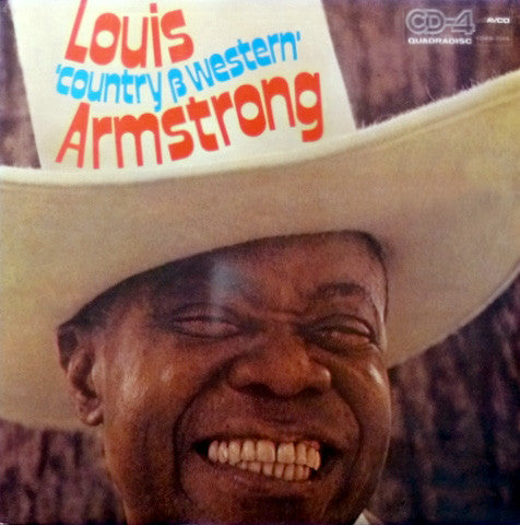 Louis Armstrong - Louis 'Country & Western' Armstrong (Vinyl, LP, Album, Quadraphonic) Very Good (VG) / Good Plus (G+)