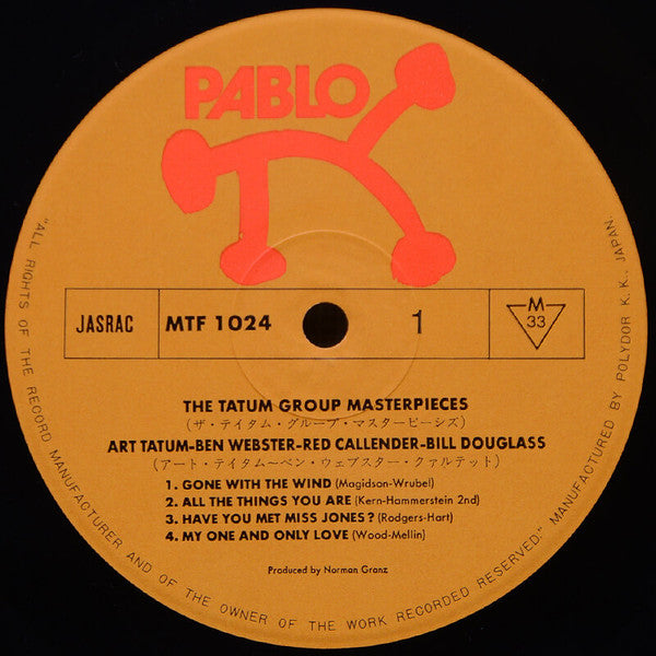 Art Tatum - The Tatum Group Masterpieces (Vinyl, LP, Album, Reissue...
